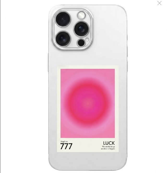 iPhone 16 Pro Max Luck 777 Desenli Silikon Şeffaf Telefon Kılıfı