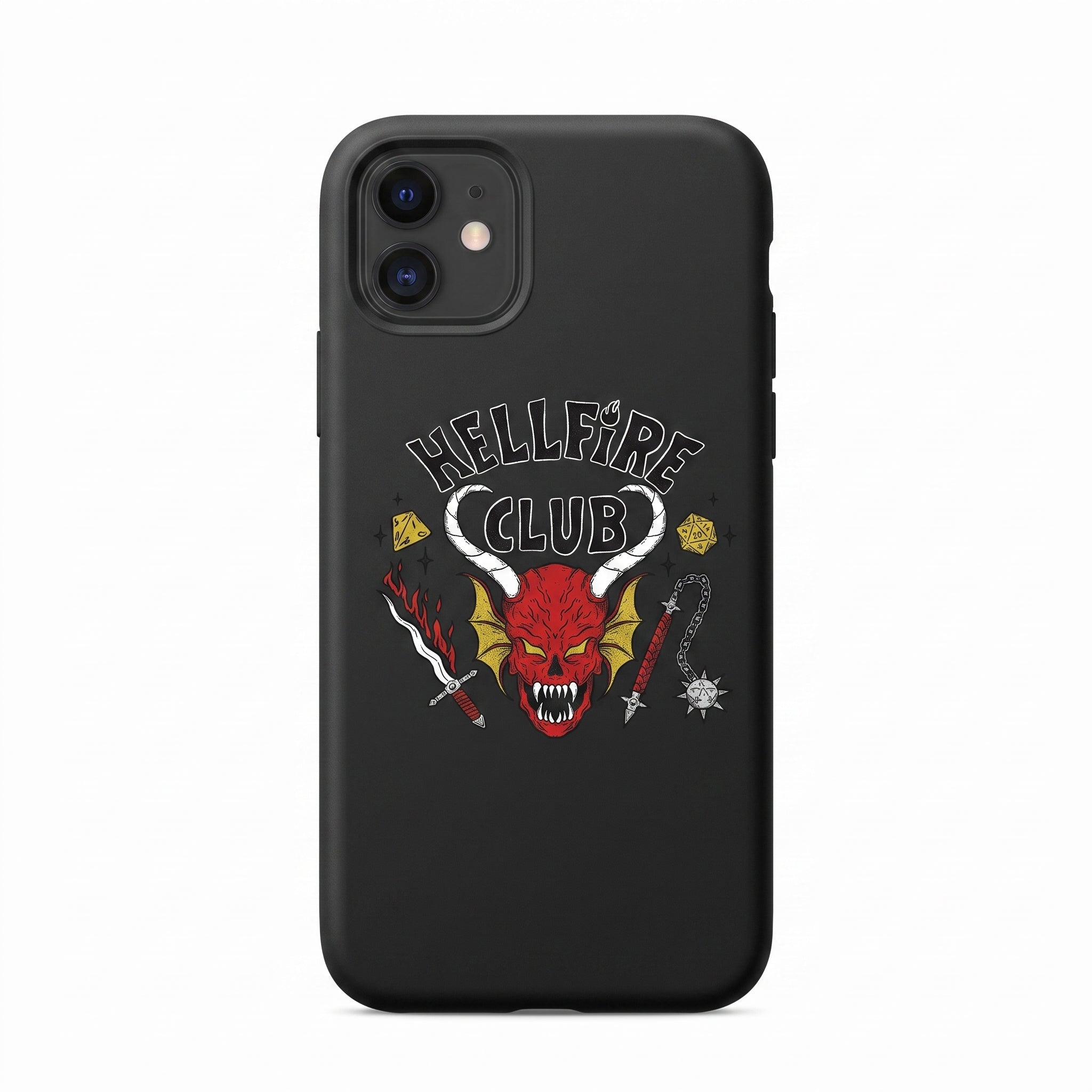 Iphone 11 Uyumlu Stranger Things Hellfire Club Desenli Lansman Kılıf