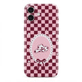 iPhone 16 Pembe Cowboy Protect Slim Parlak Tam Kaplayan Baskı Kamera Korumalı Telefon Kılıfı