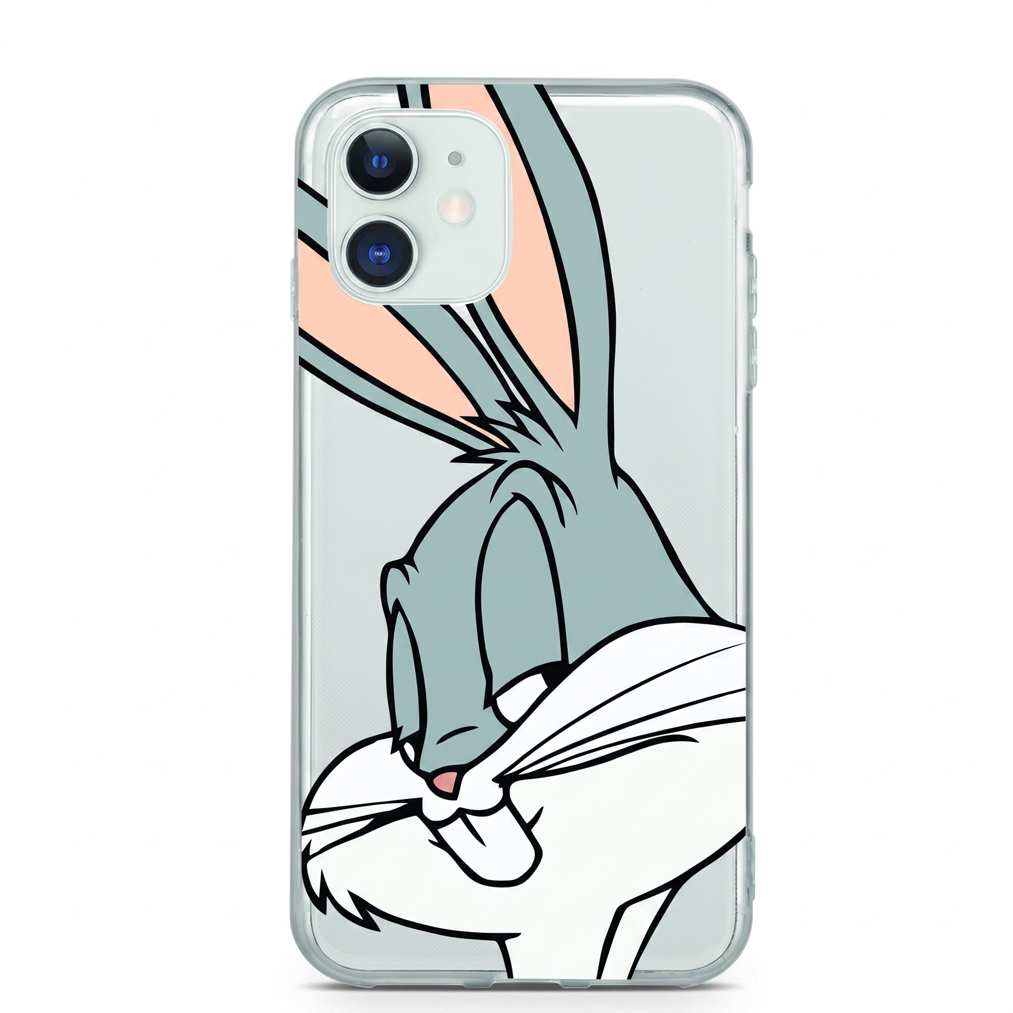 Iphone 13 Uyumlu Bugs Bunny Desenli Şeffaf Telefon Kılıfı