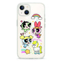 Iphone 15 Uyumlu Powerpuff Girls Desenli Şeffaf Telefon Kılıfı