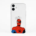 Iphone 15 Uyumlu Spiderman Nice Try Desenli Şeffaf Telefon Kılıfı