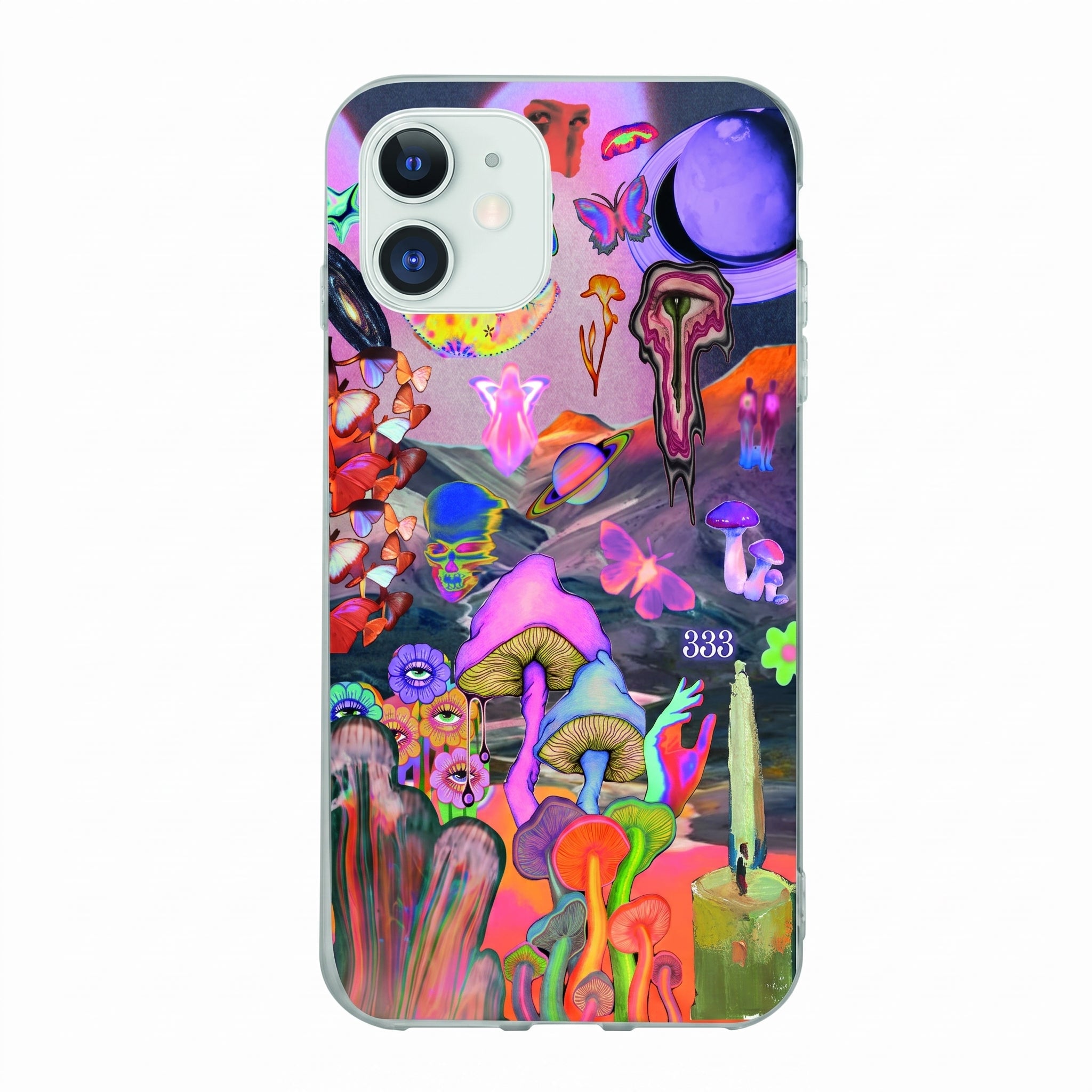 Iphone 11 Uyumlu Aesthetic Desenli Şeffaf Telefon Kılıfı