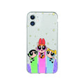 Iphone 11 Uyumlu Powerpuff Girls Desenli Şeffaf Telefon Kılıfı