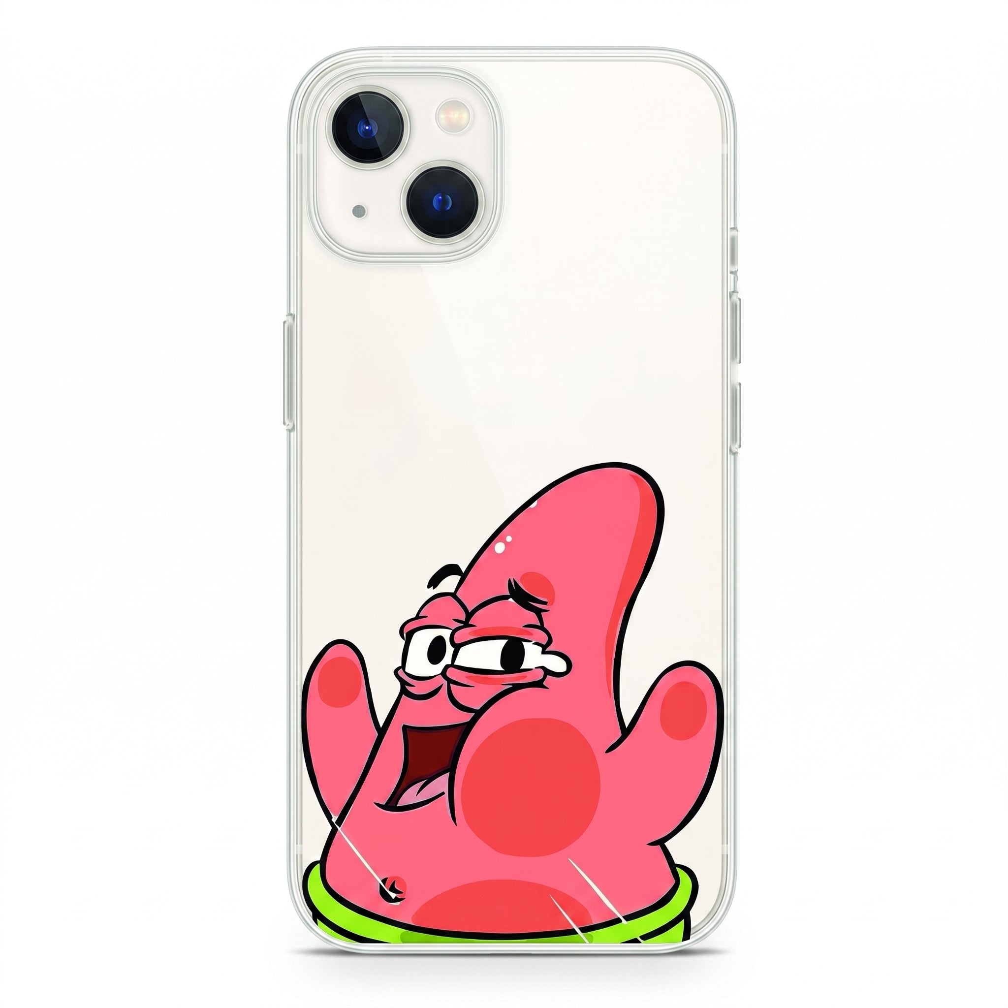 Iphone 15 Pro Max Uyumlu Patrick Star Desenli Şeffaf Telefon Kılıfı