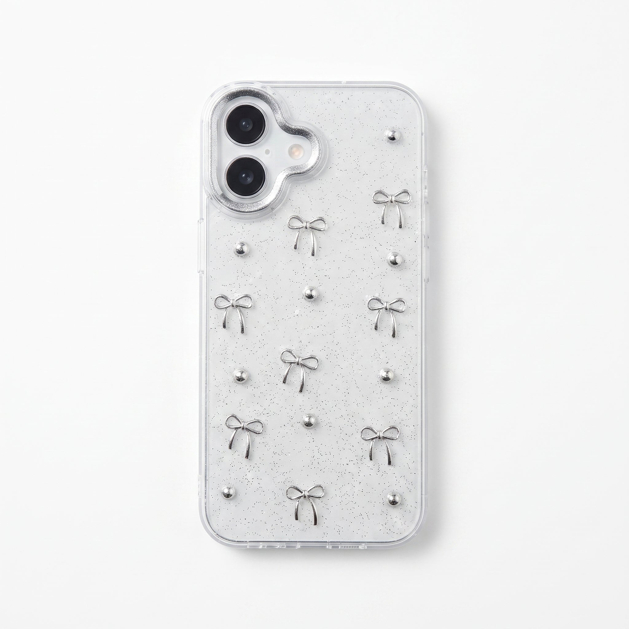 Iphone 16 Uyumlu 3D Mini Fiyonk Tasarımlı Oyuncaklı Silikon Kılıf