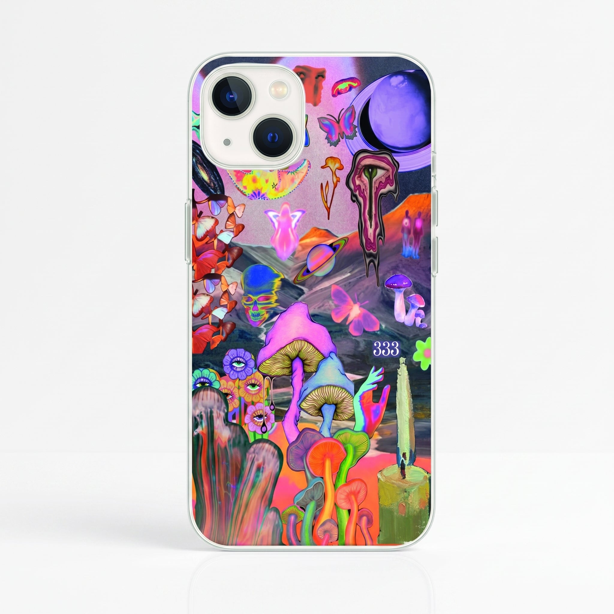 Iphone 15 Uyumlu Aesthetic Desenli Şeffaf Telefon Kılıfı
