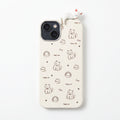 iPhone 13-14-15 Uyumlu Kılıf 3D Oyuncaklı Kedi Tasarımlı Esnek Silikon Kedili Kılıf