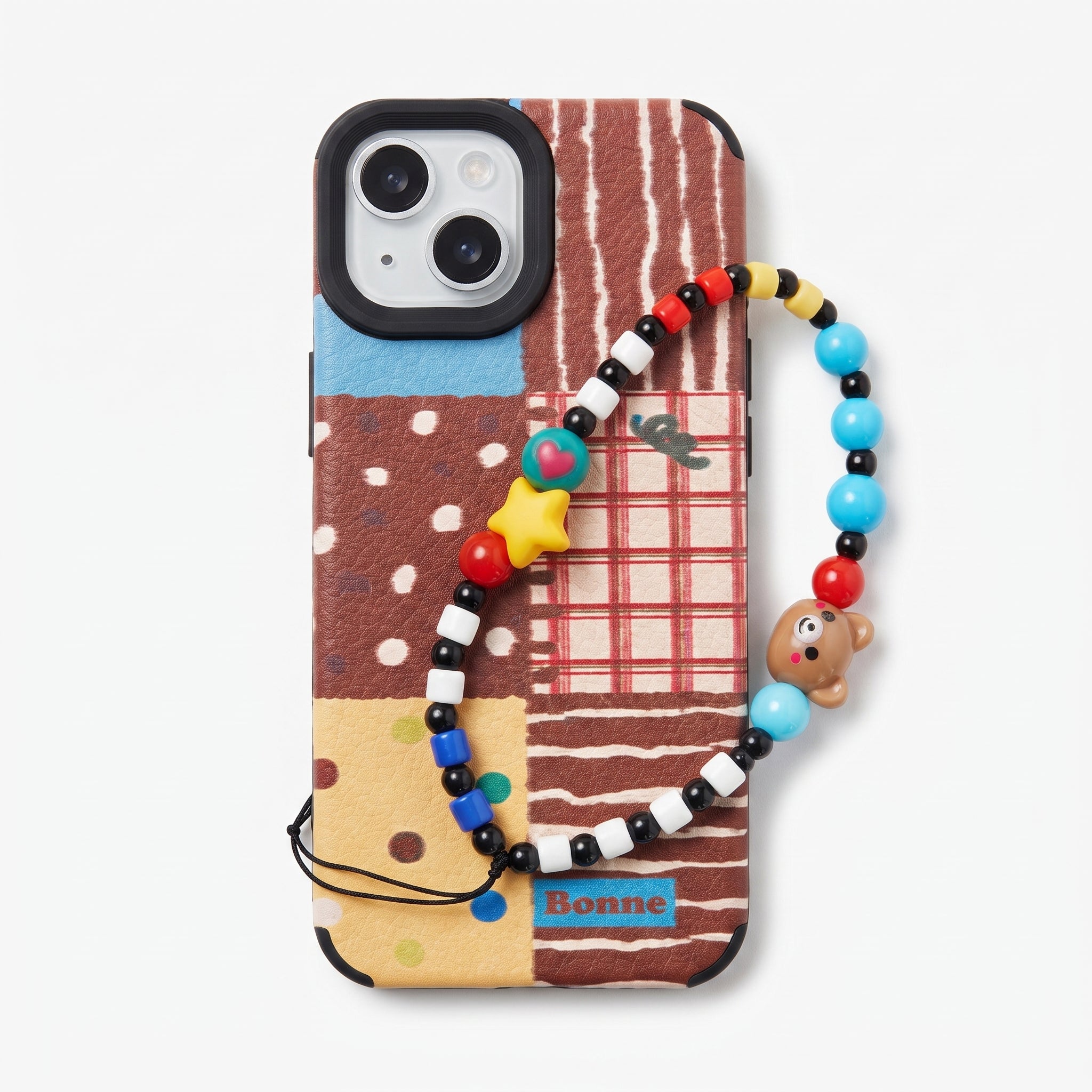 Iphone 15 - 14 VE 13 Uyumlu Kaplama Charm Hippi Tasarımlı Esnek Silikon Kılıf