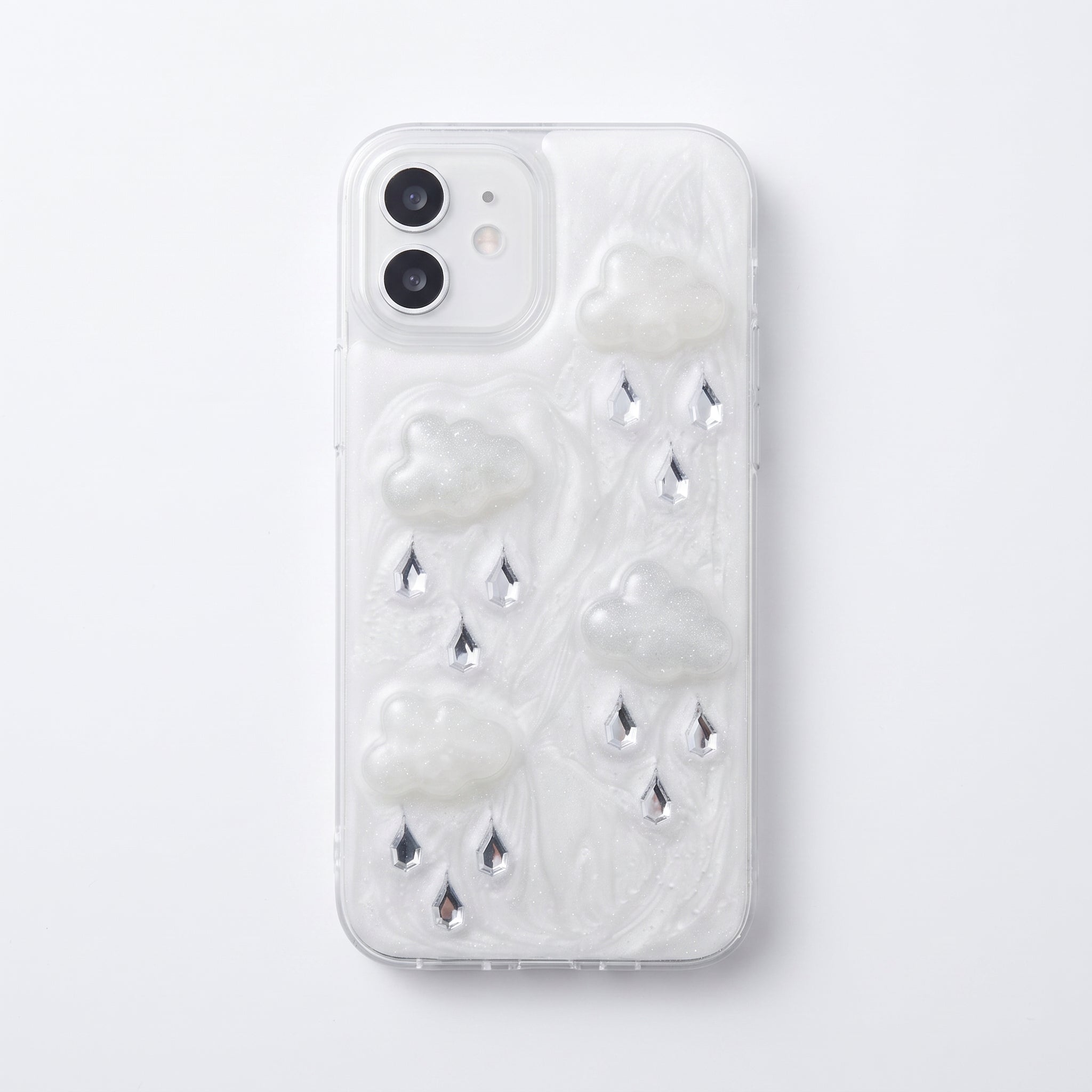 Iphone 12 ve 12 Pro Uyumlu EPOKSİ BULUT Tasarım Oyuncaklı Esnek Silikon Kılıf