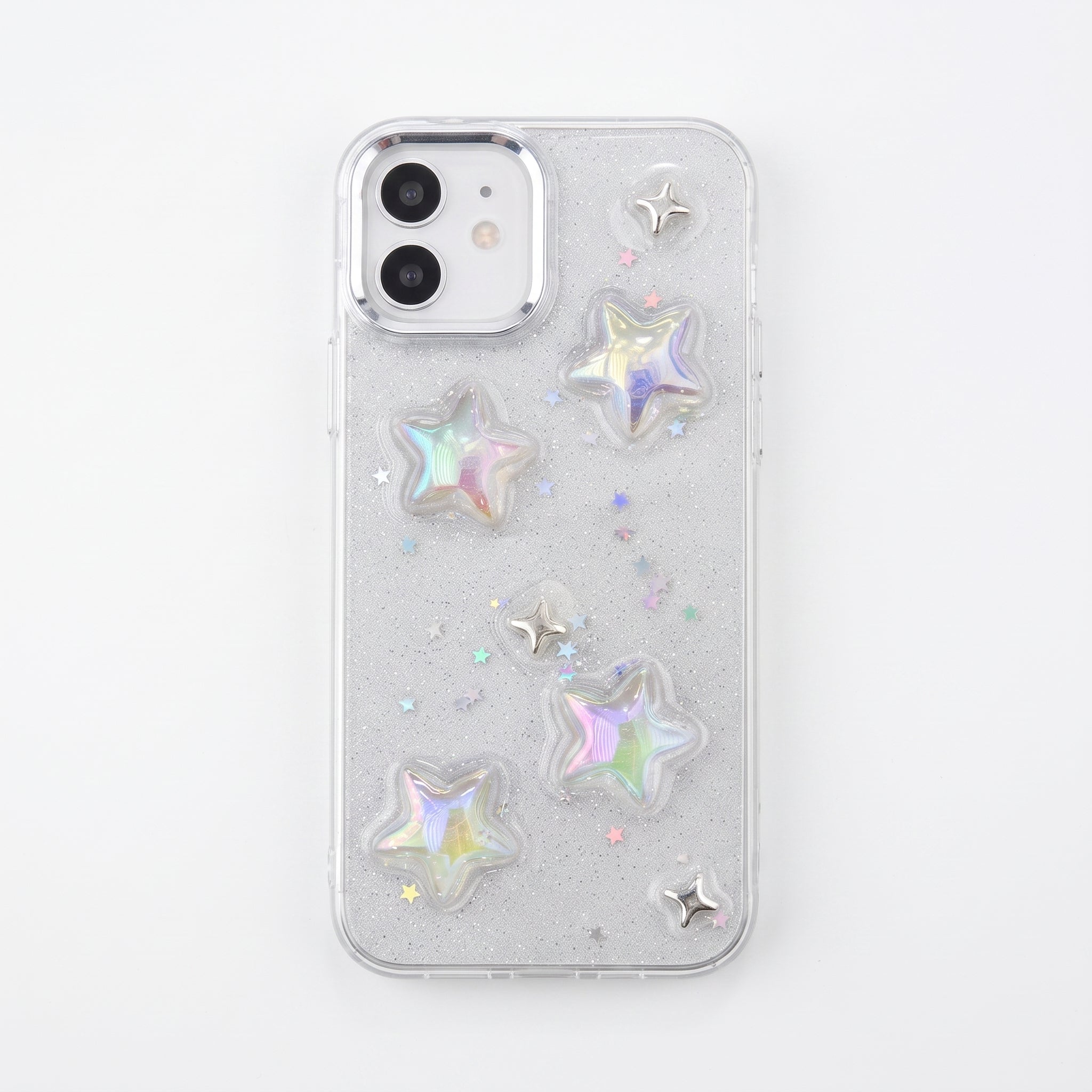 Iphone 12 ve 12 Pro Uyumlu Mini Yıldız Tasarım Oyuncaklı Esnek Silikon Kılıf