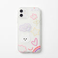 iPhone 17 Pro Uyumlu Nice Buzlu Görünüm Pastel Desenli Şeffaf Mat Silikon Kılıf