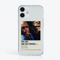 Iphone 15 Uyumlu Hızlı ve Öfkeli Minimalist Poster Desenli Şeffaf Telefon Kılıfı