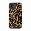 İphone 12 Uyumlu Kılıf Mat Sarı Leopar  Desenli Darbelere Dayanıklı Yumuşak Kamera Korumalı Kapak